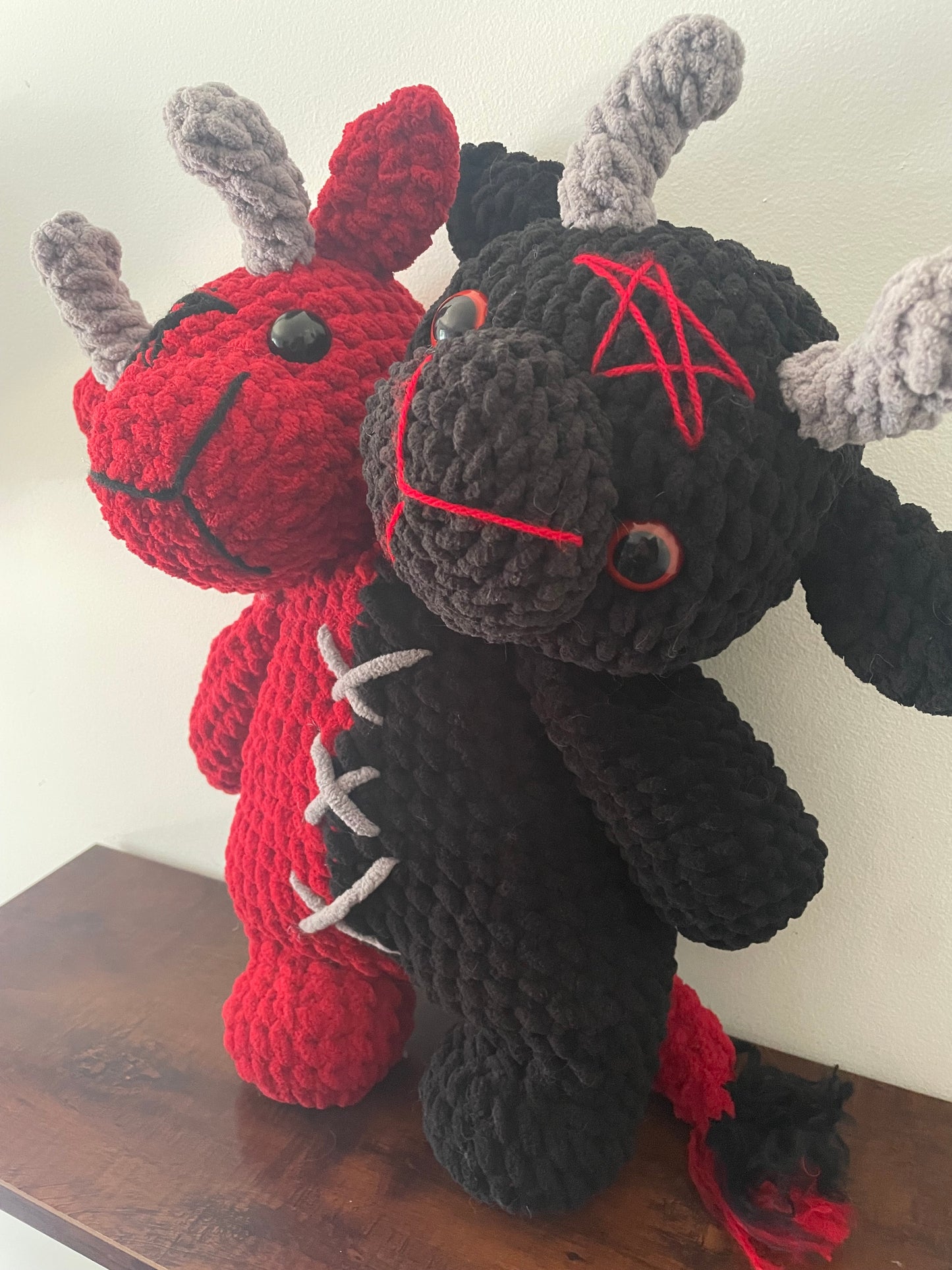 Crochet Two Headed Baphomet Plush