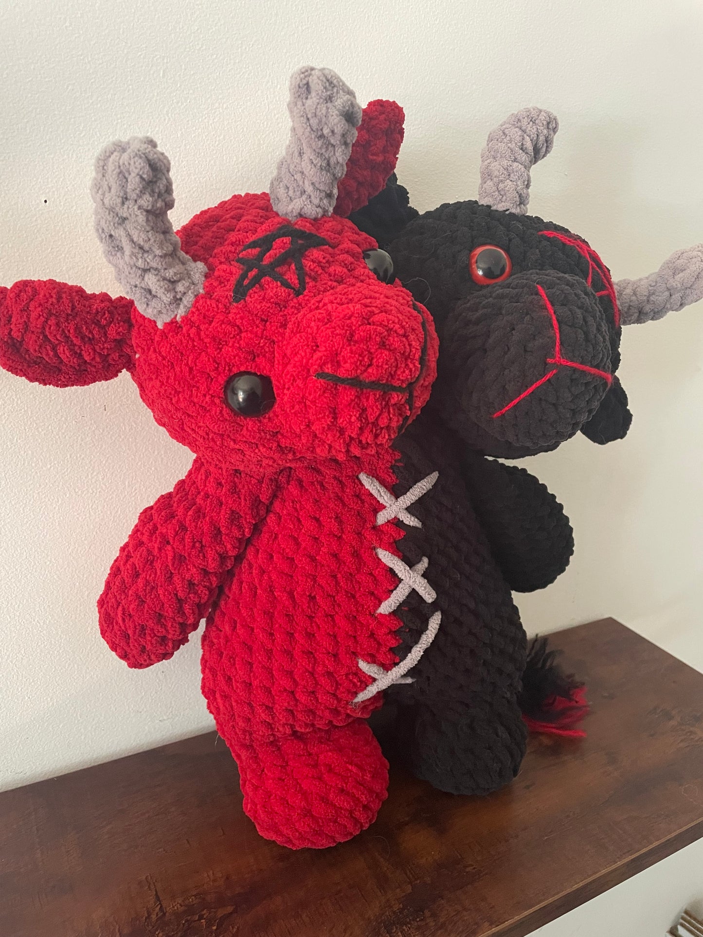 Crochet Two Headed Baphomet Plush