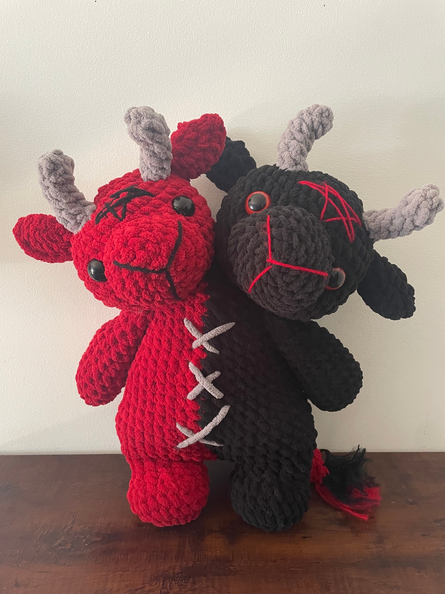 Crochet Two Headed Baphomet Plush