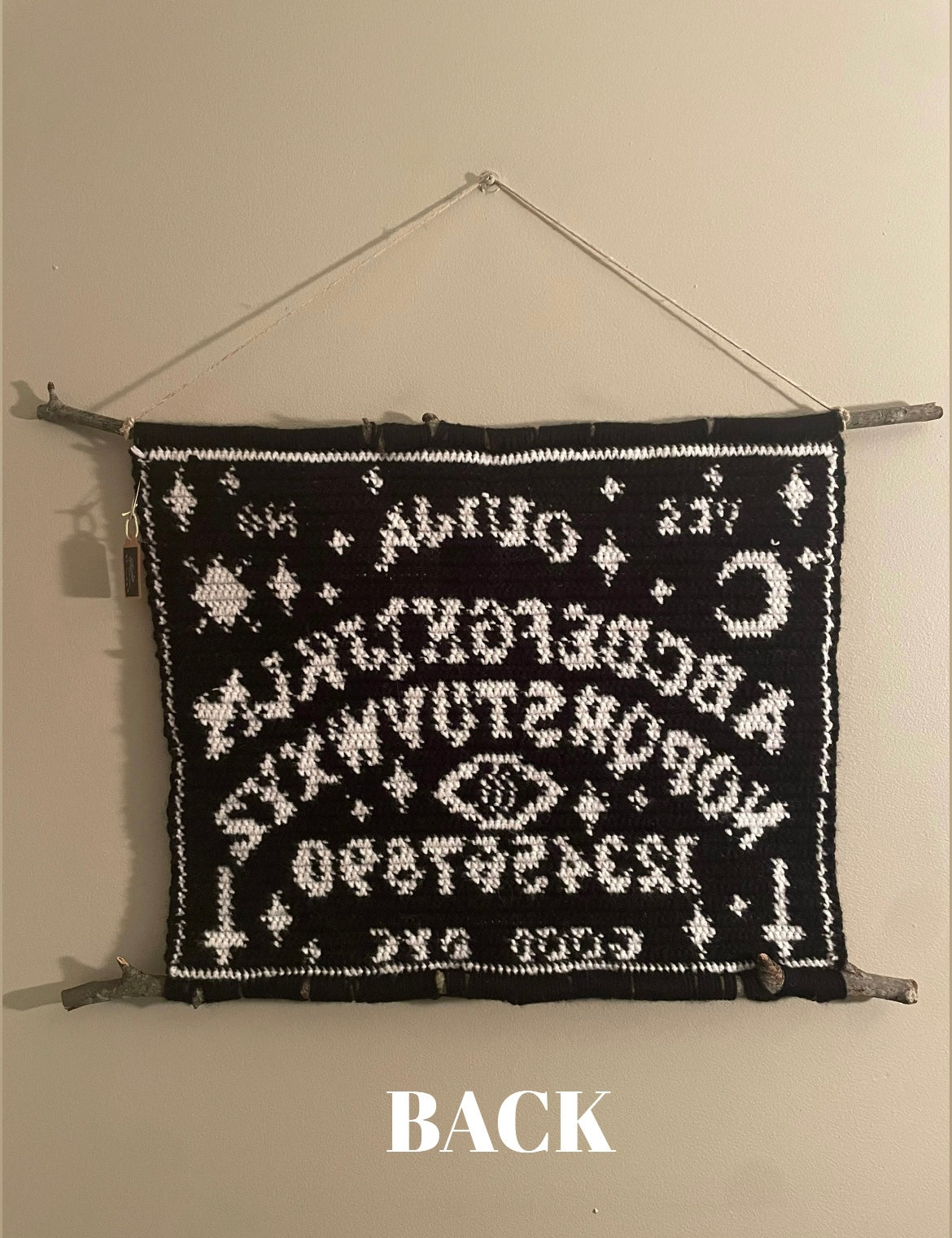 Crochet Ouija Board Hanging Tapestry