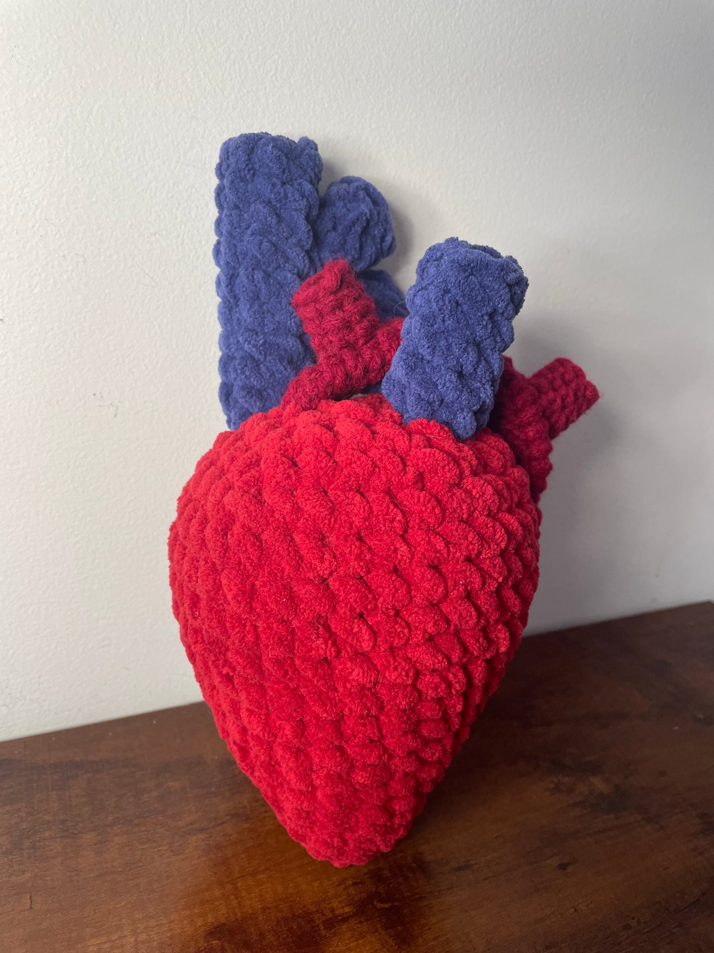 Crochet Anatomical Heart Plush