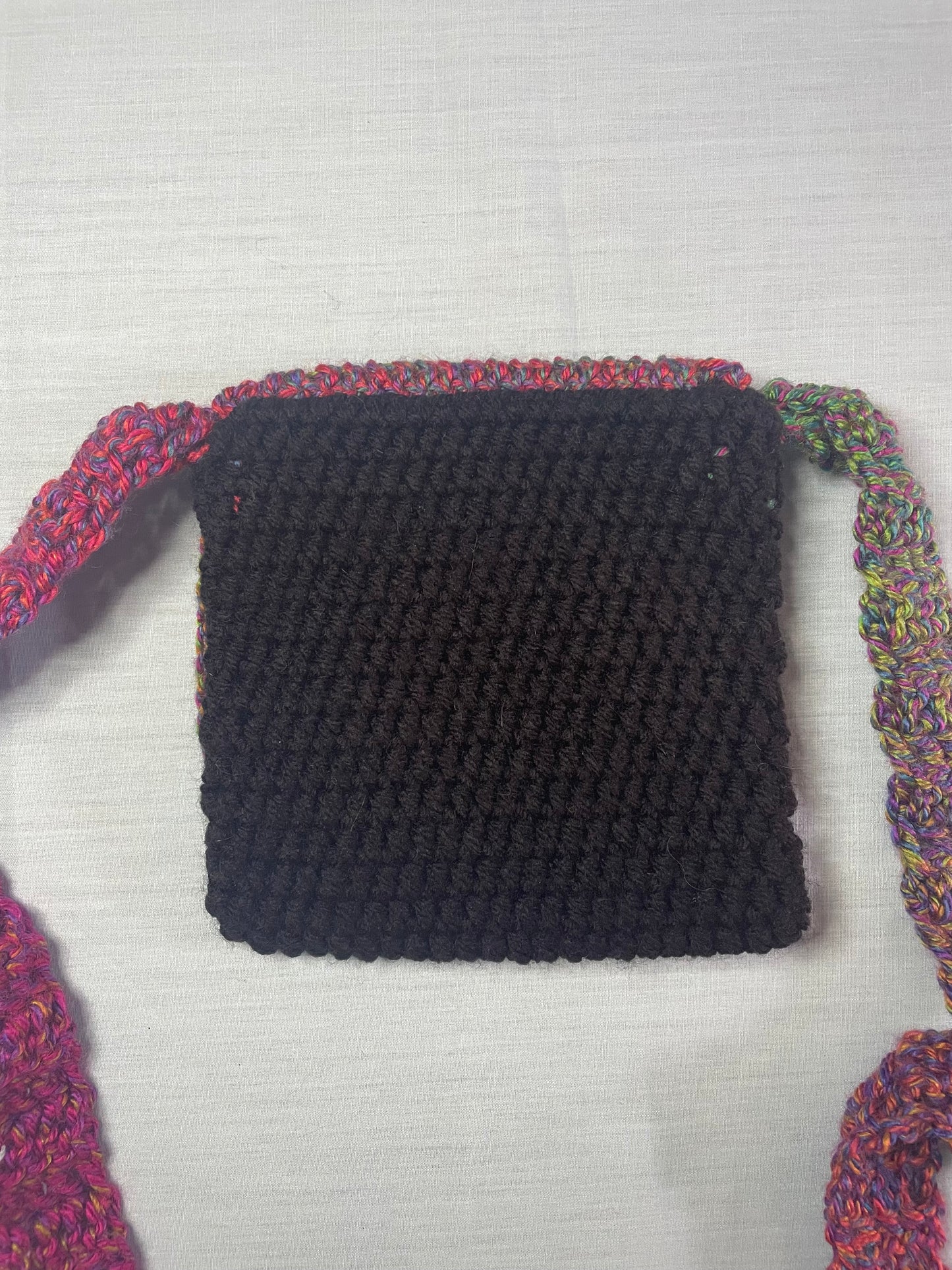 Crochet Skull Mini Messenger Bag