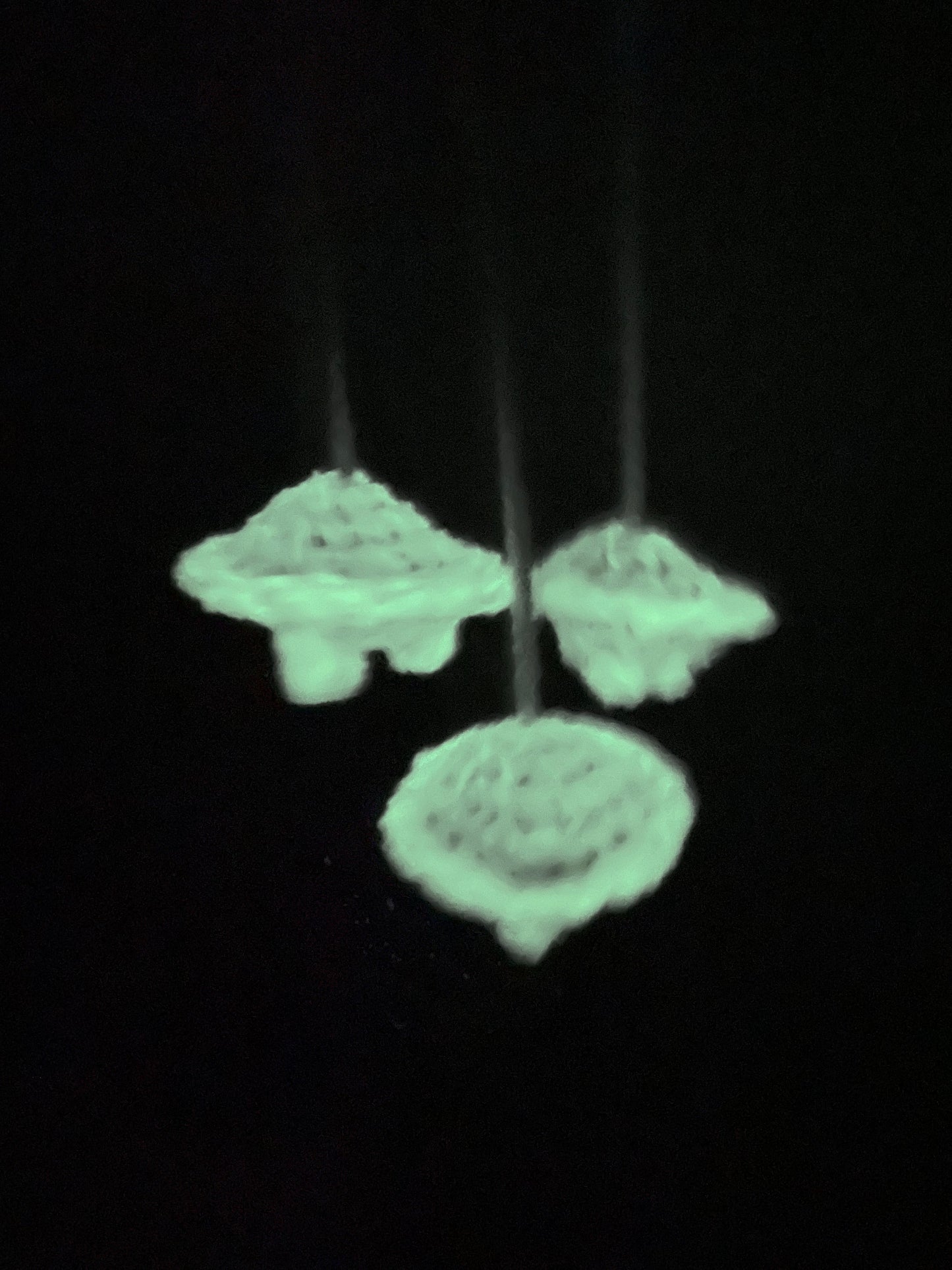 Crochet Hanging Glow in the Dark UFO