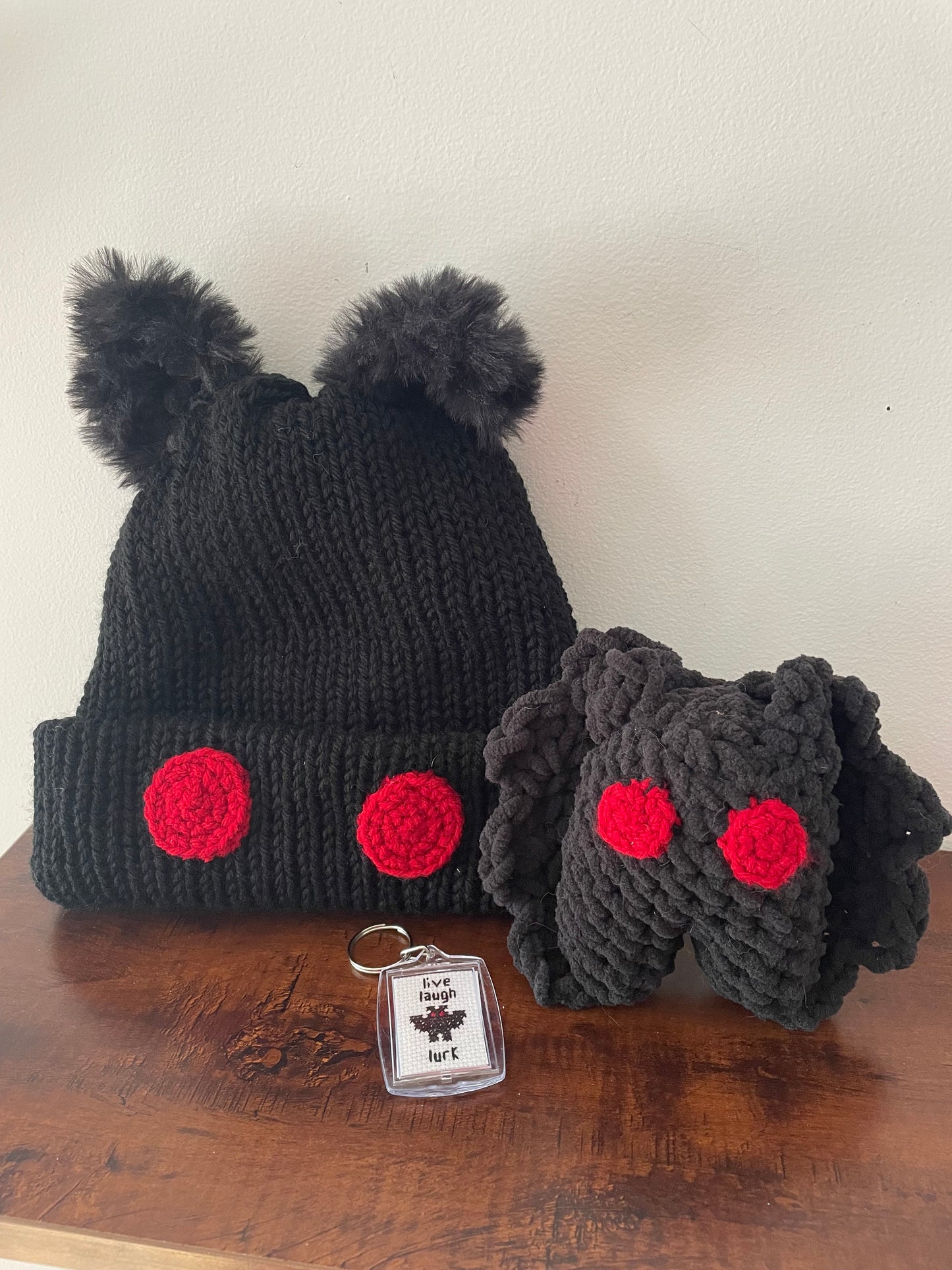 Crochet and Cross Stitch Mothman Gift Set