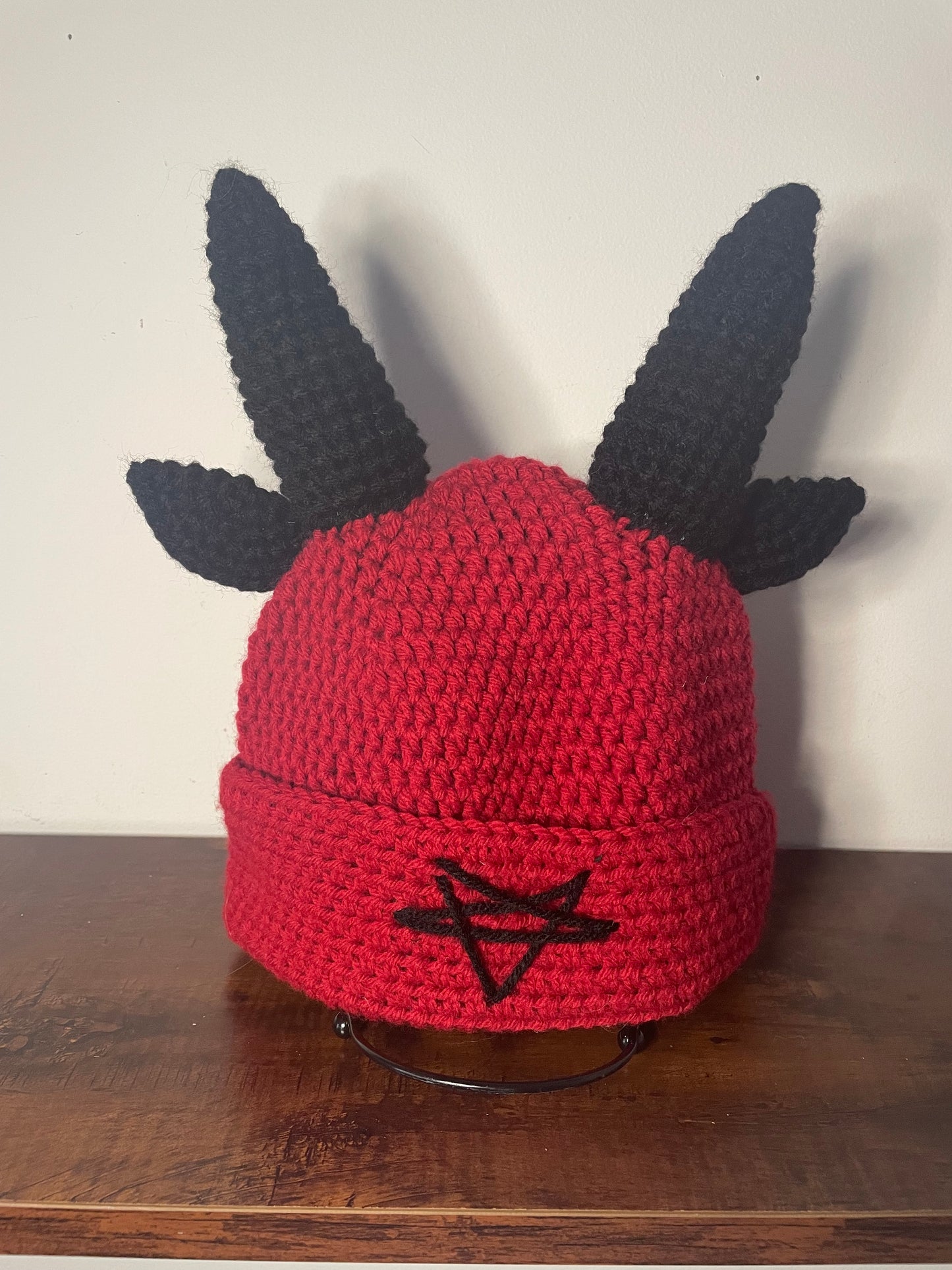 Crochet Baphomet Hat