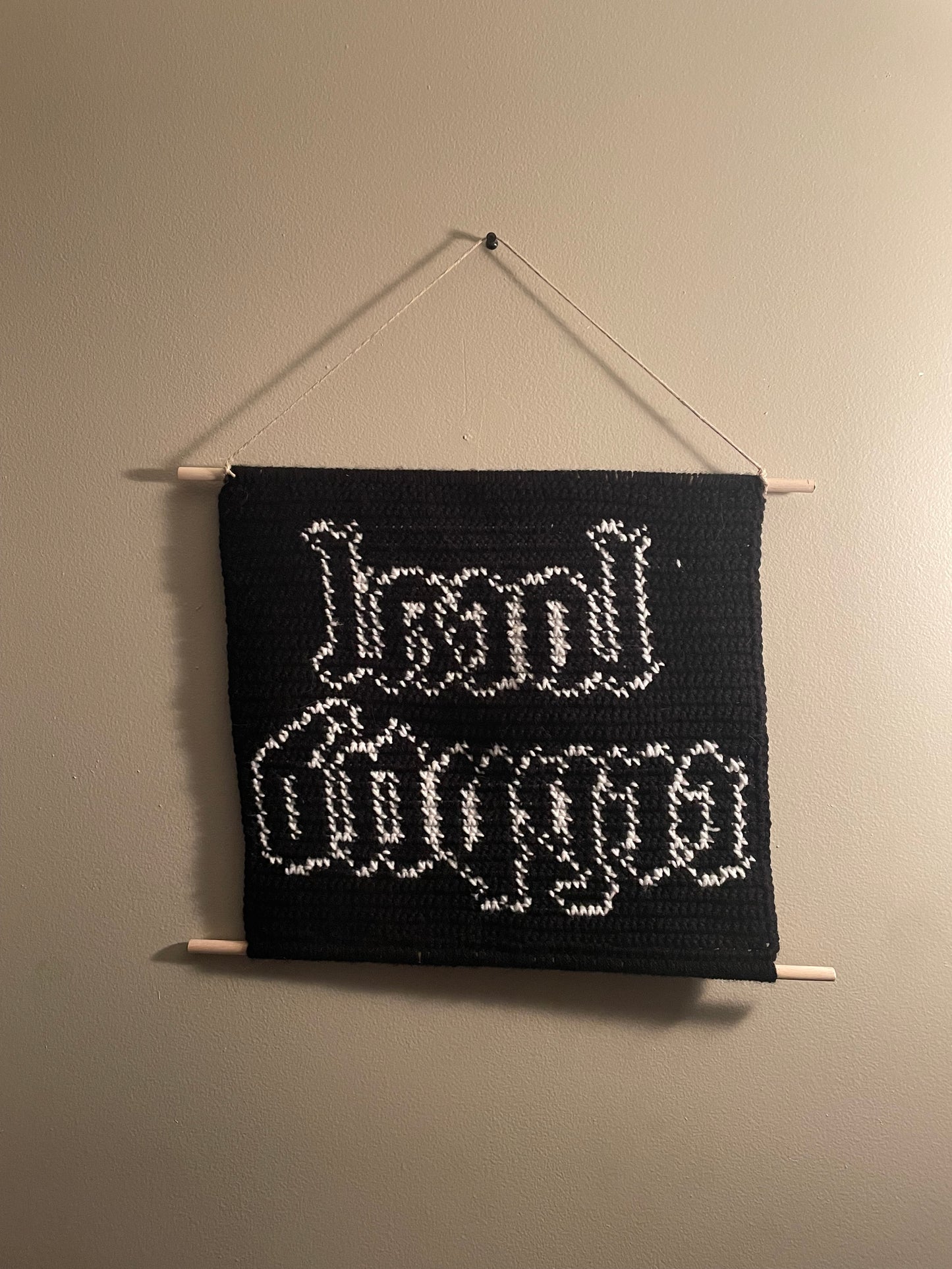 Crochet Local Cryptid Hanging Tapestry