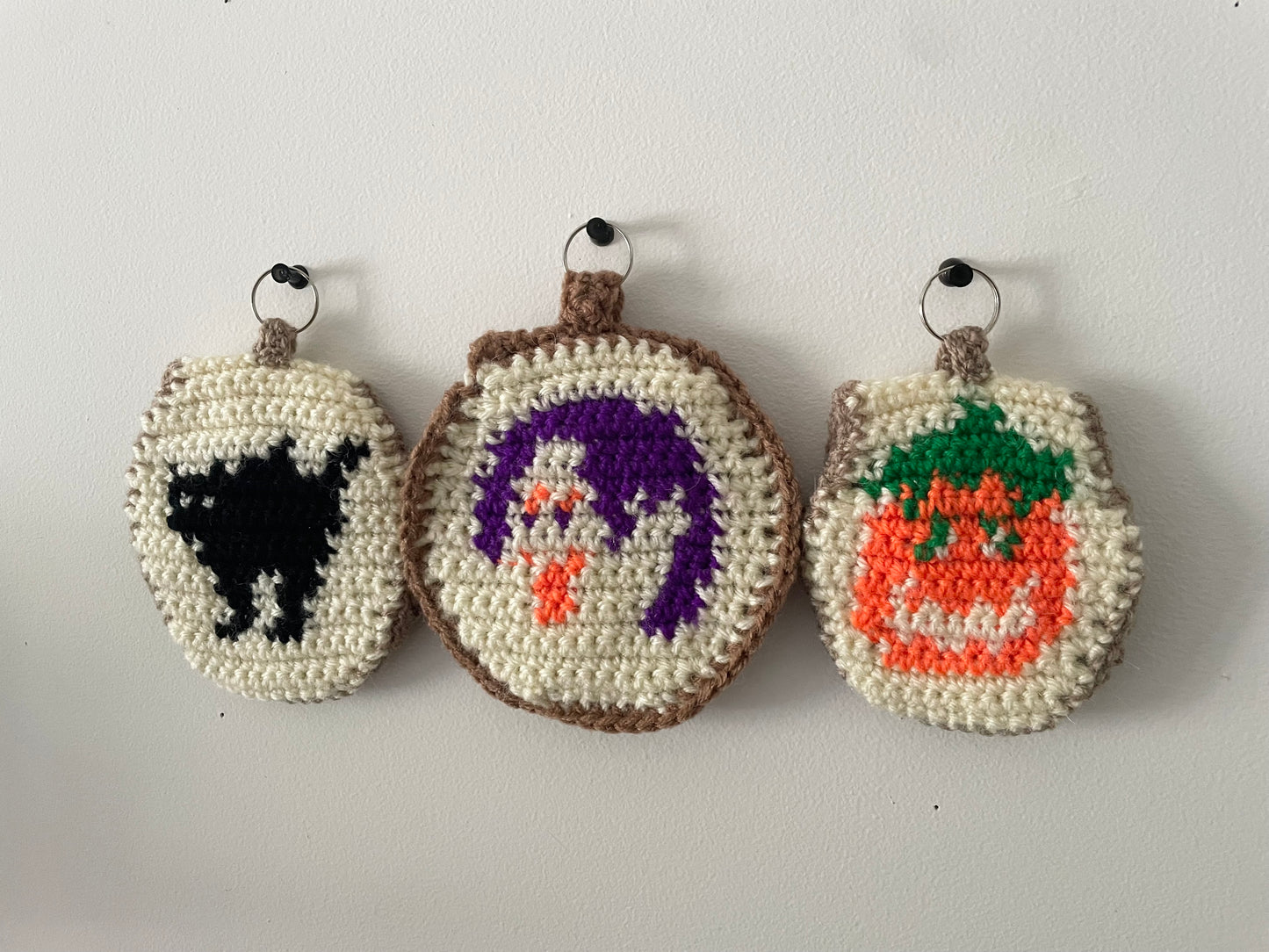 Crochet Halloween Cookie Pouches