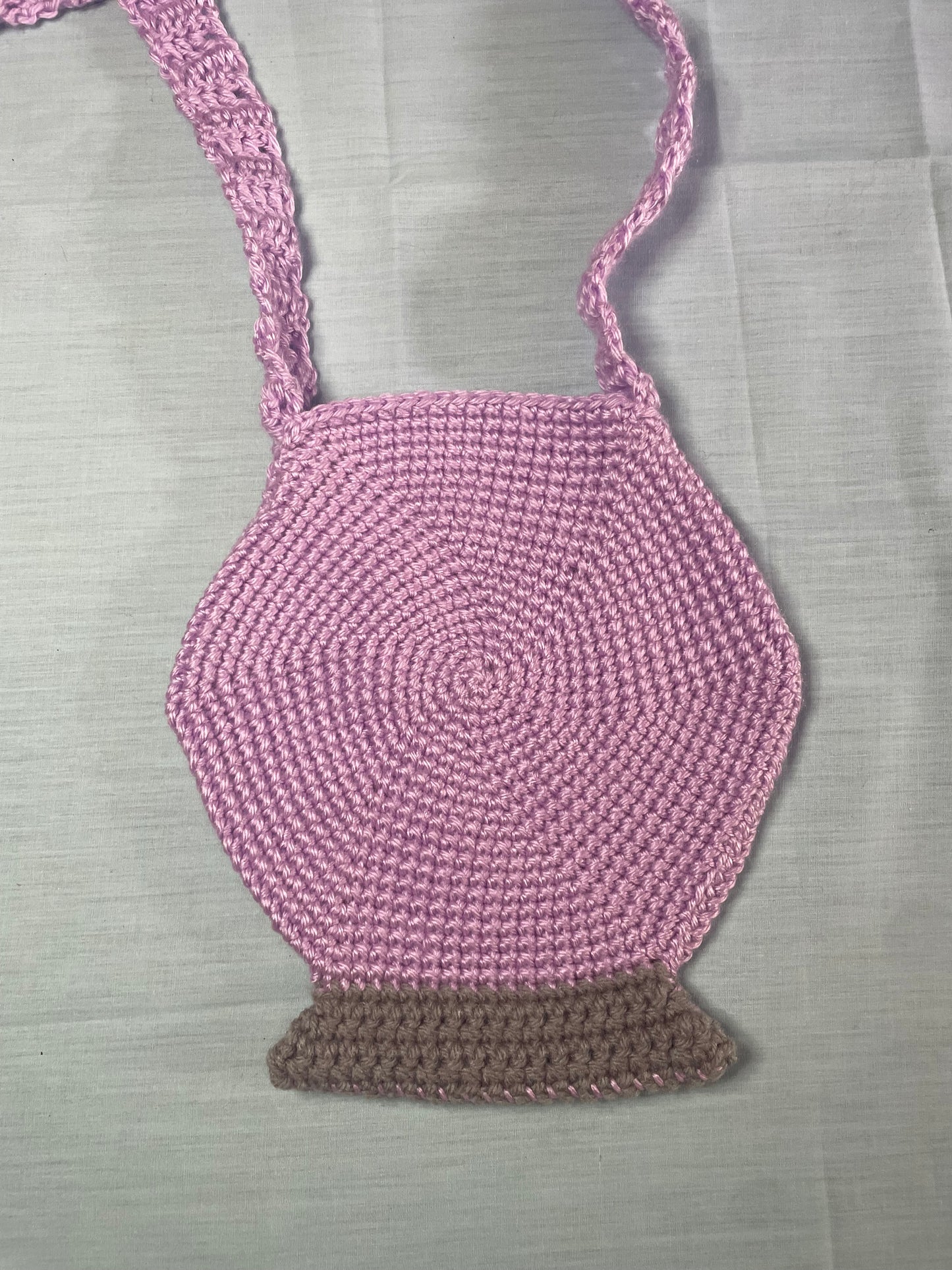 Crochet Crystal Ball Crossbody Bag