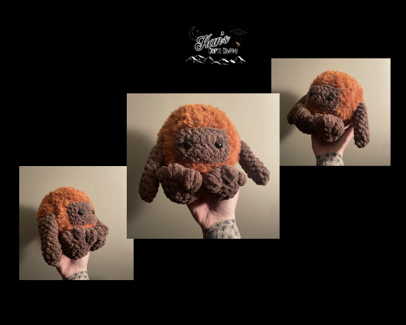 DIGITAL PDF DOWNLOAD* Crochet Pattern Chonky Sasquatch Amigurumi Plush