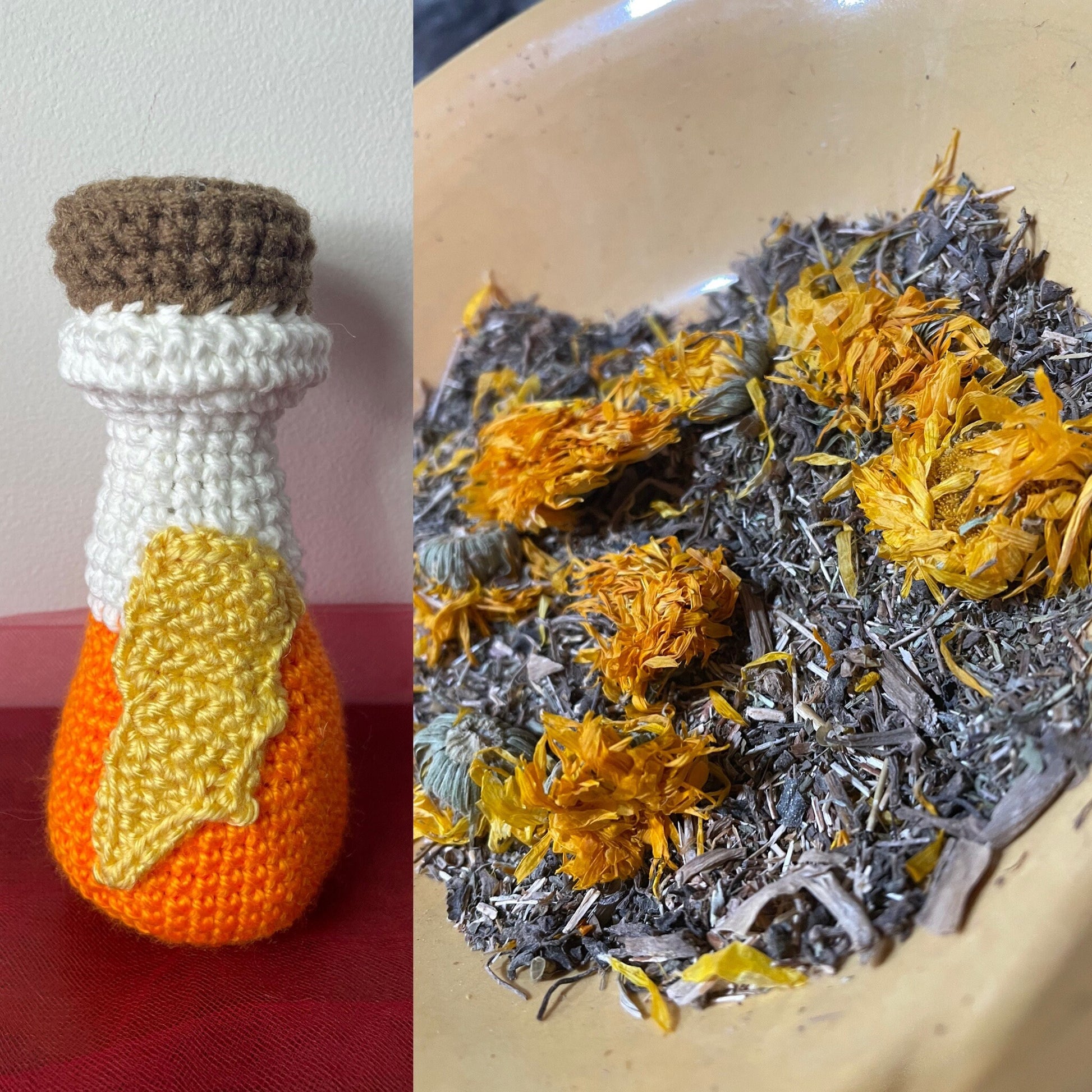 Herbal Magic Crochet Potion Bottles - Choose from 7 Different Potions