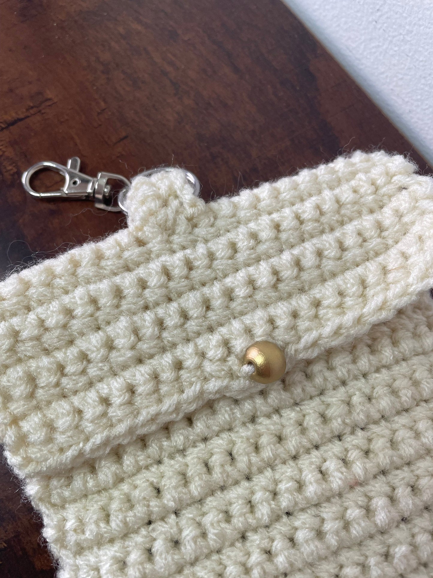 Crochet Snake Keychain Pouch / Witchy Alt Goth Phone Holder