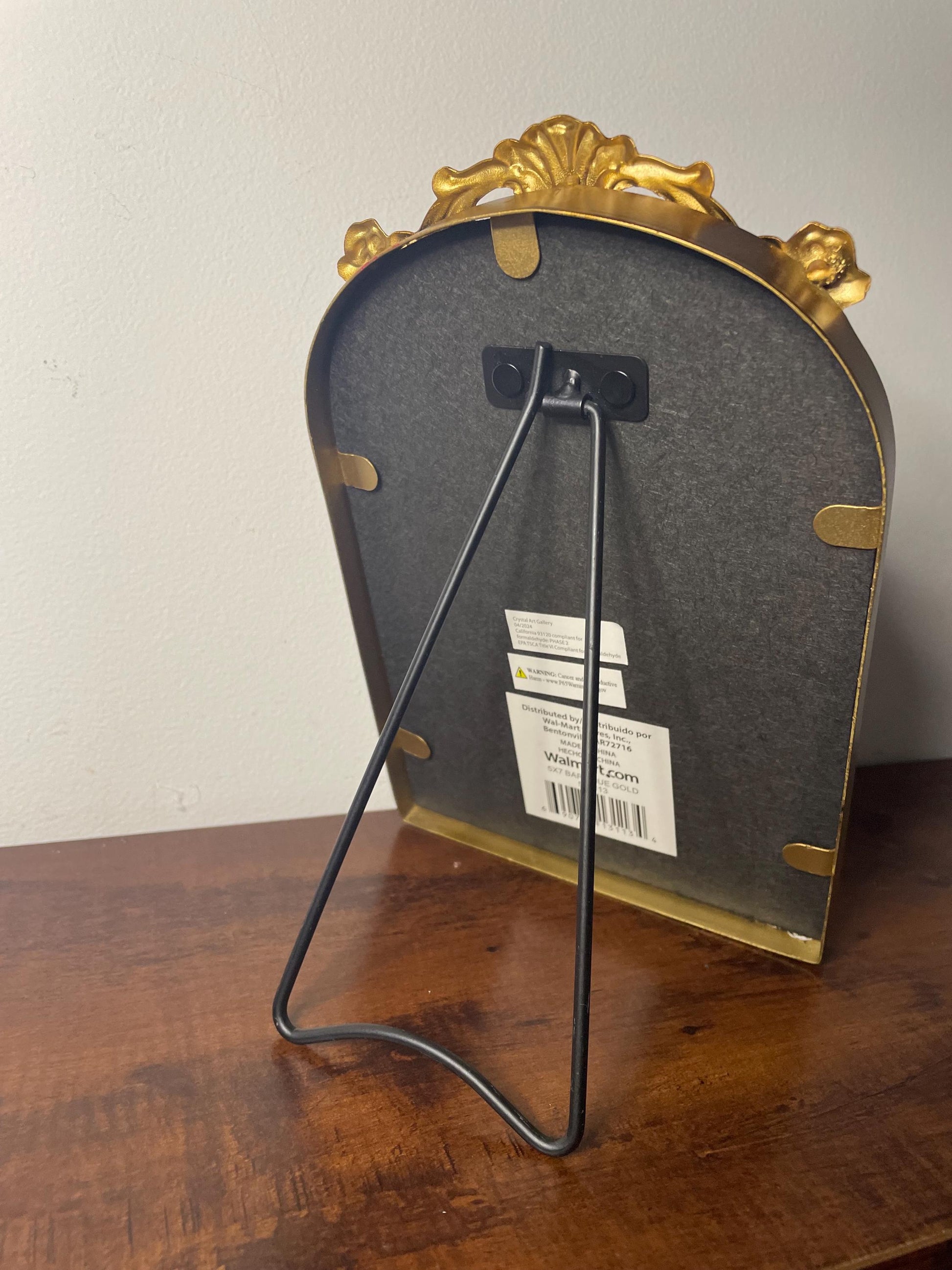 Handmade Cross Stitch Victorian Chandelier in Gold Frame / Vintage Style Goth Home Decor