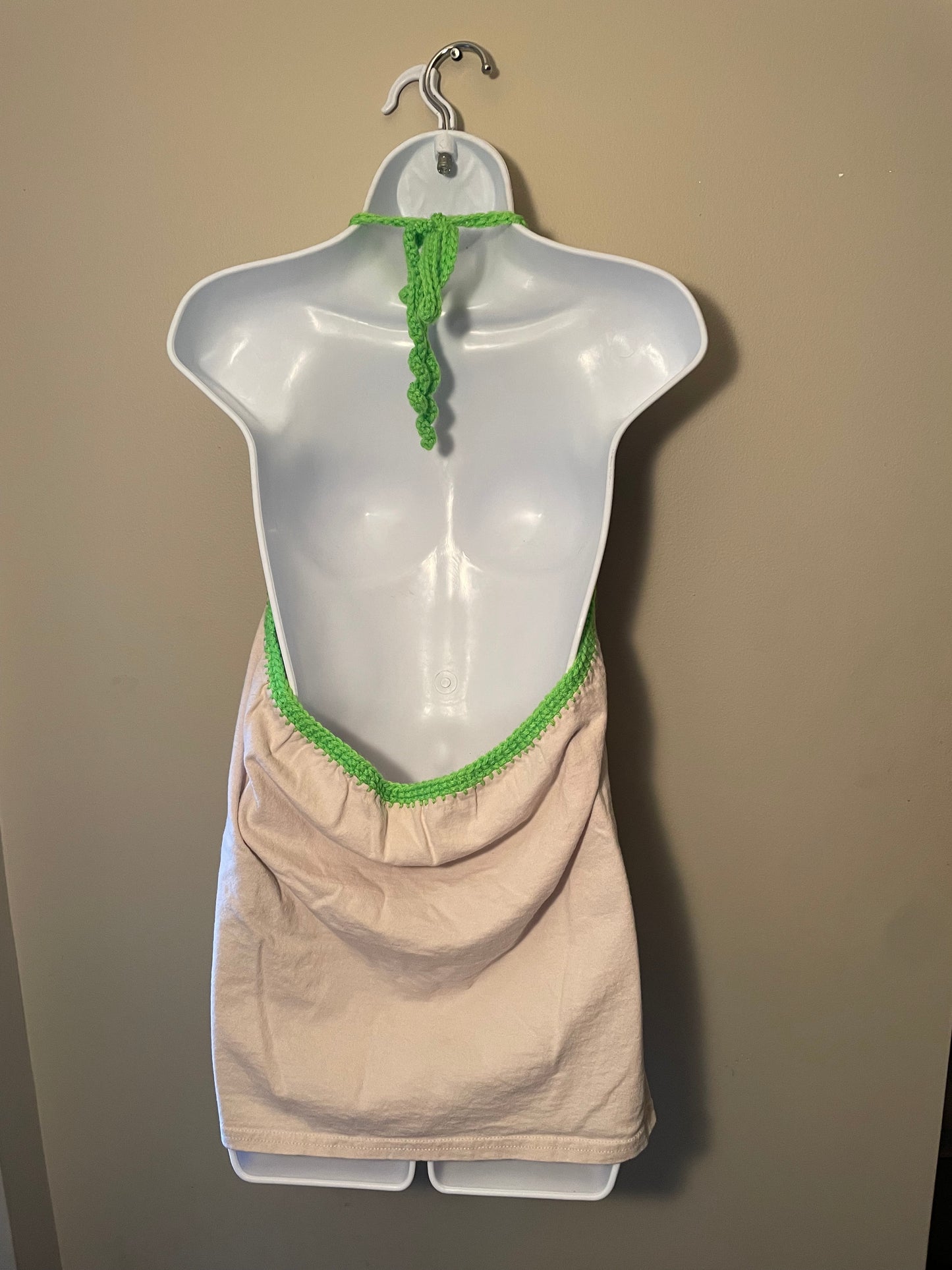 Cryptid Thrifted Upcycled Don’t Talk To Strangers Halter Top Size M/L