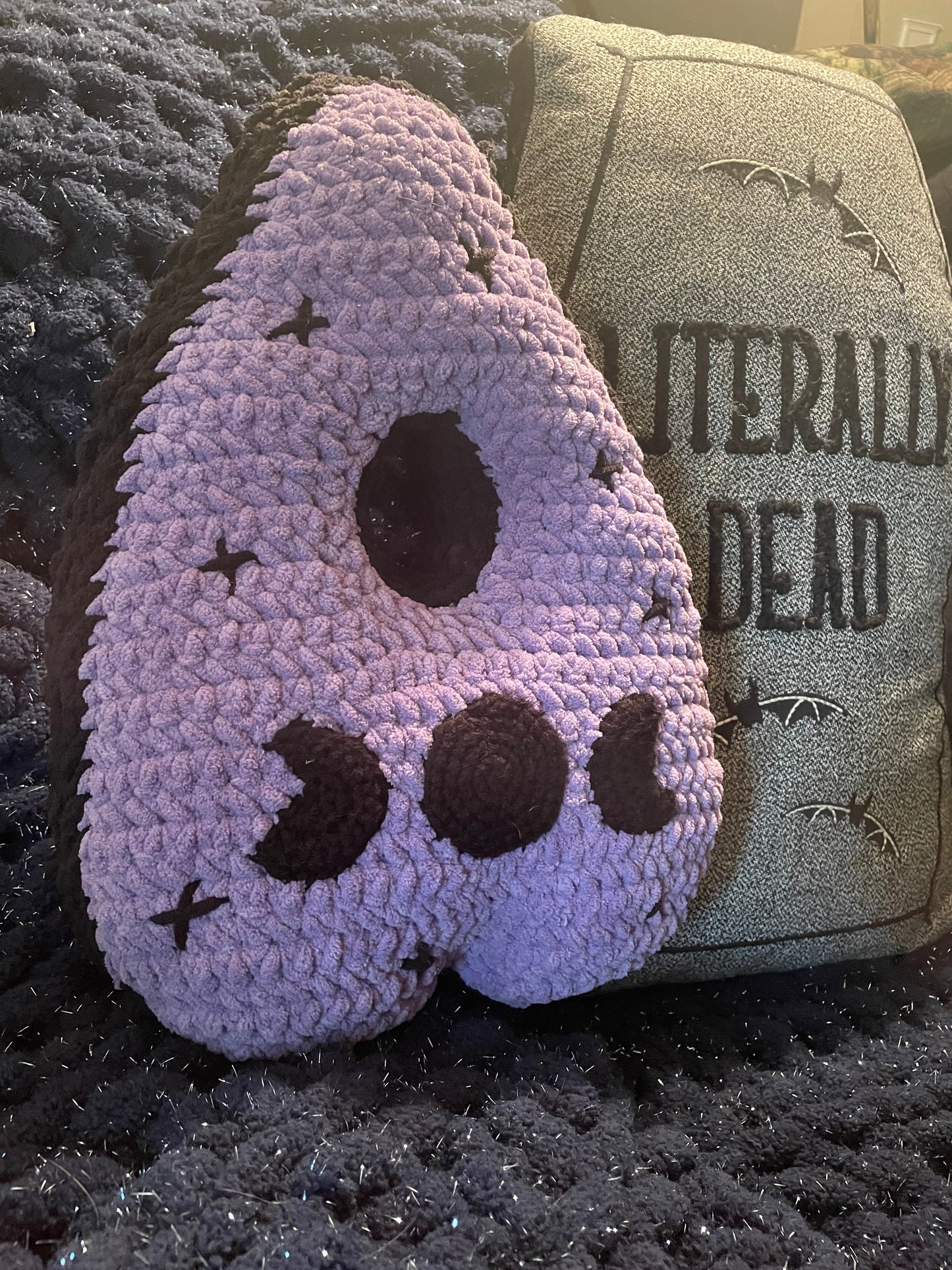 Crochet Ouija Board Planchette Pillow