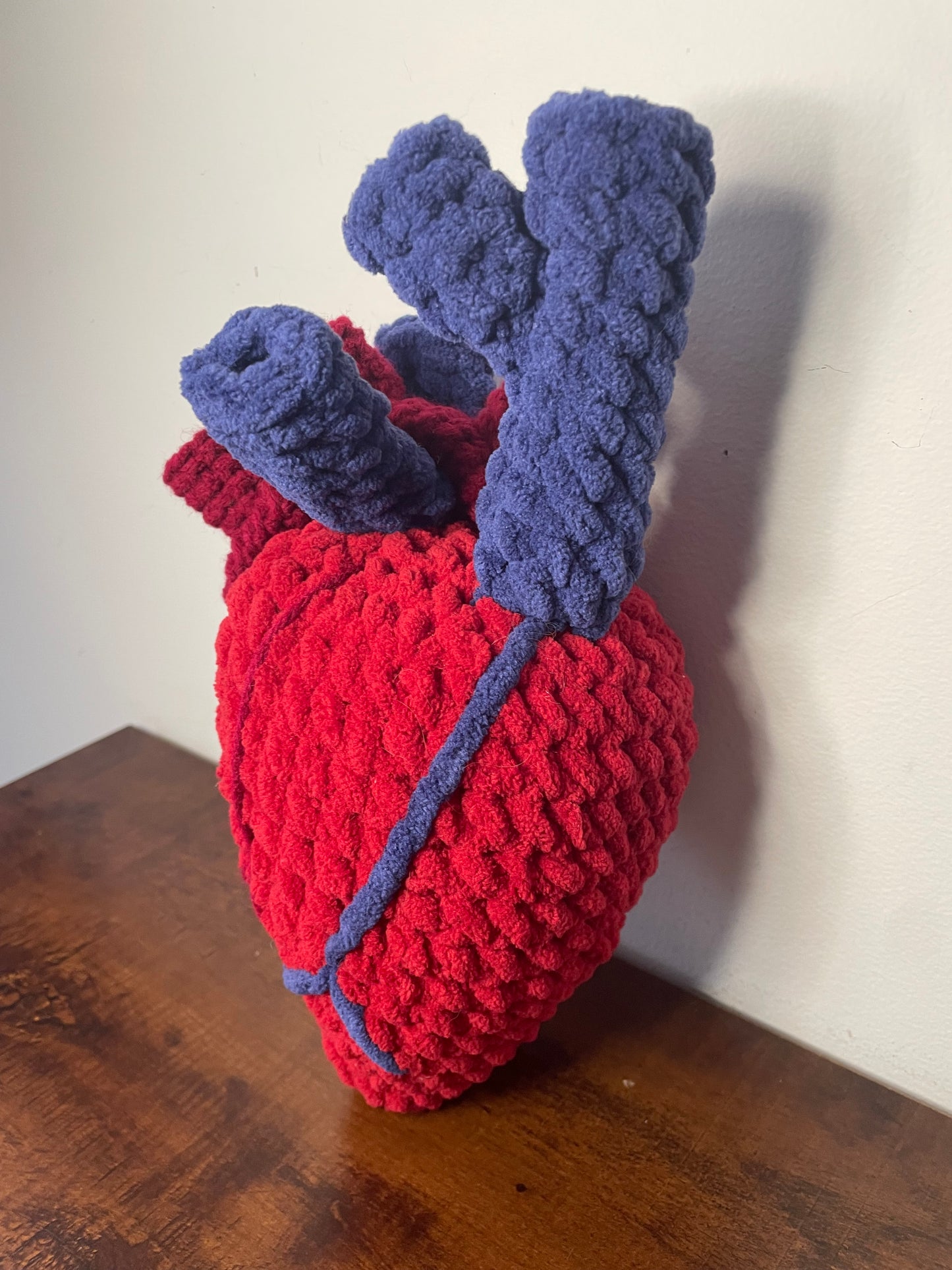 Crochet Anatomical Heart Plush