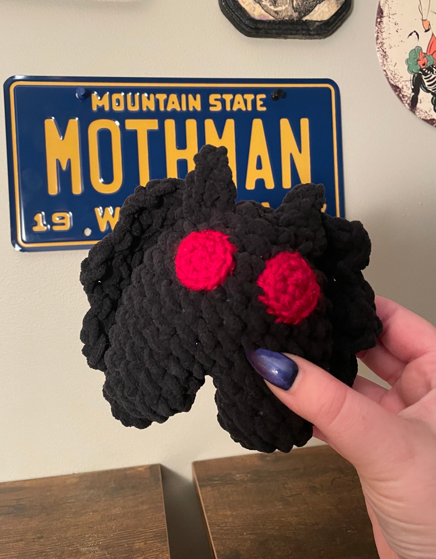 Crochet Cuddly Mothman