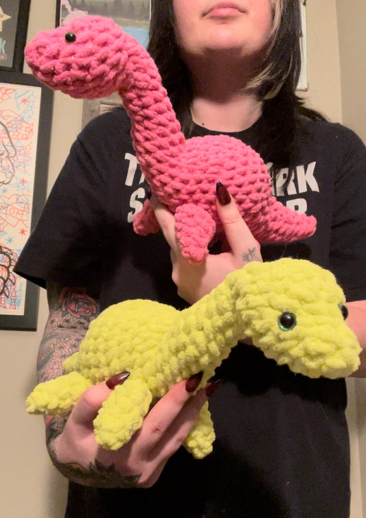 Crochet Sparkly Nessie Plush