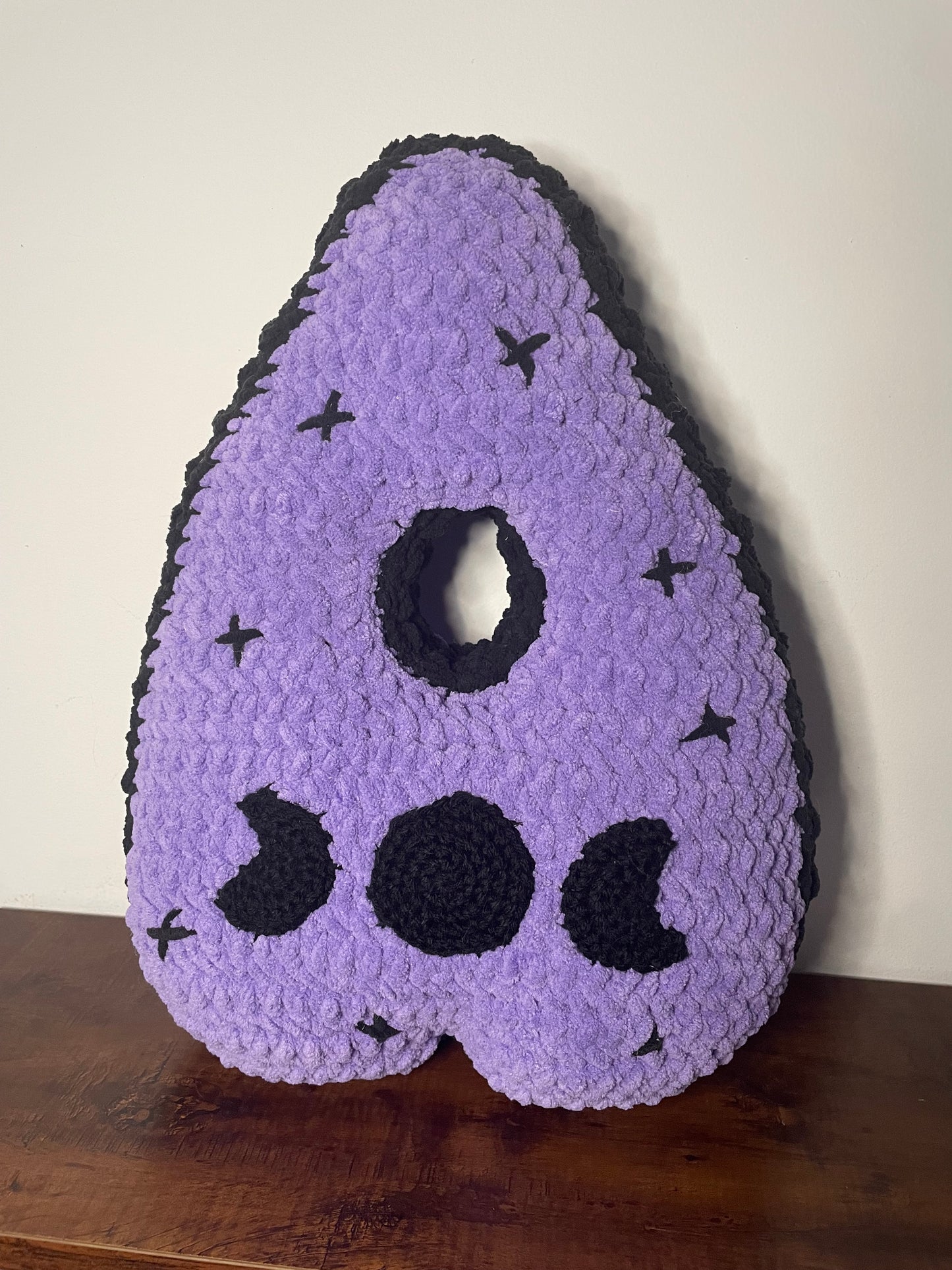 Crochet Ouija Board Planchette Pillow