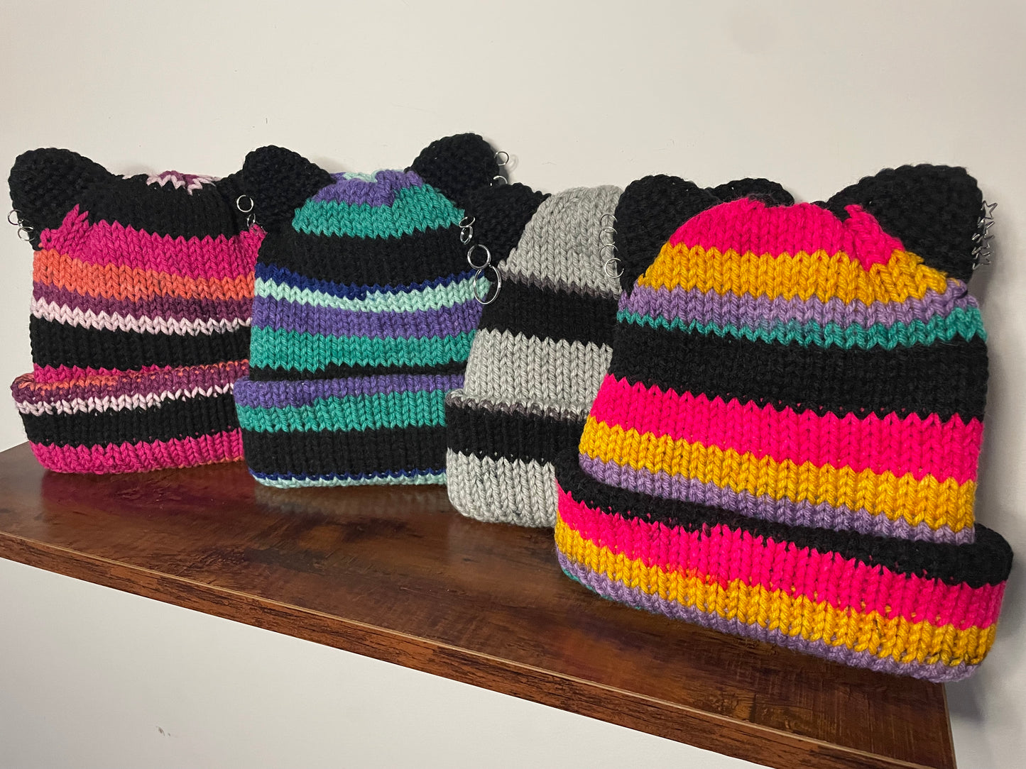 Handmade Punk Kitty Pierced Ear Hats