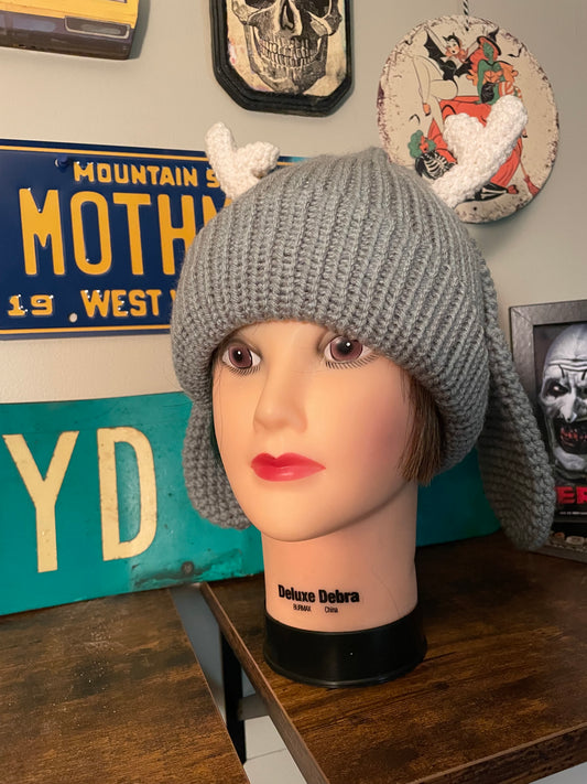 Handmade Jackalope Beanie