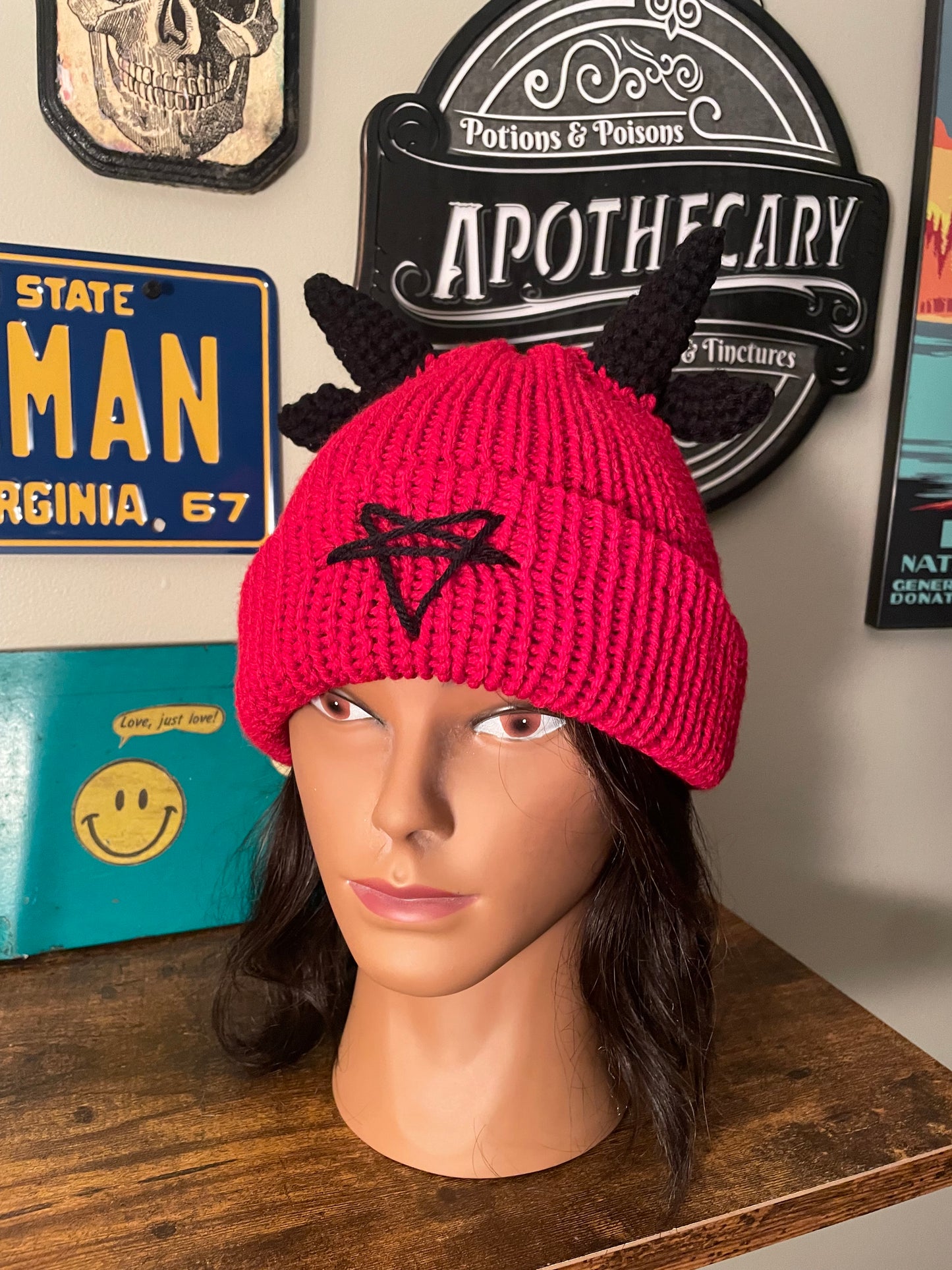 Handmade Baphomet Hat