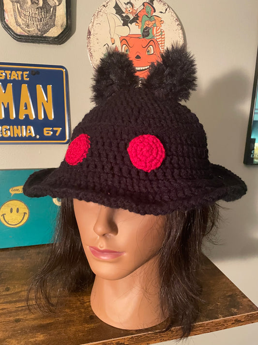 Crochet Mothman Bucket Hat
