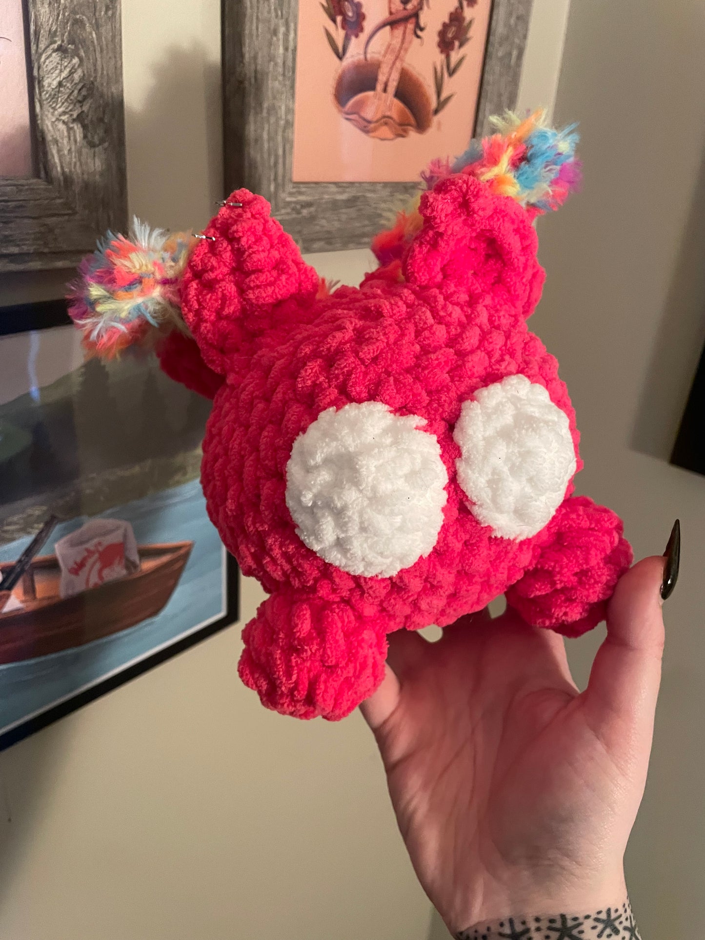 Crochet Y2K Chonky Mothman Plush