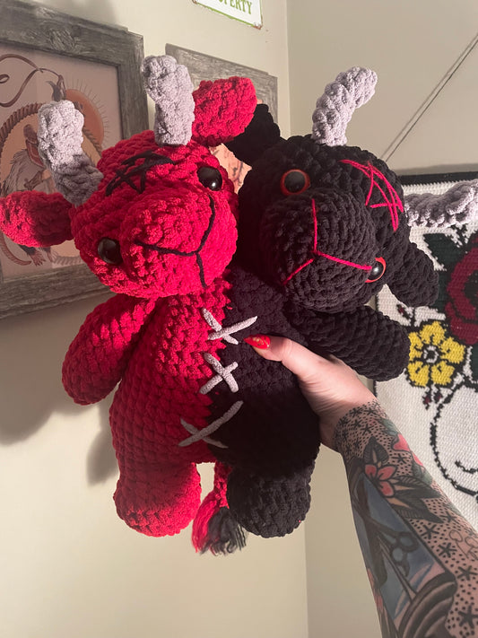 Crochet Two Headed Baphomet Plush