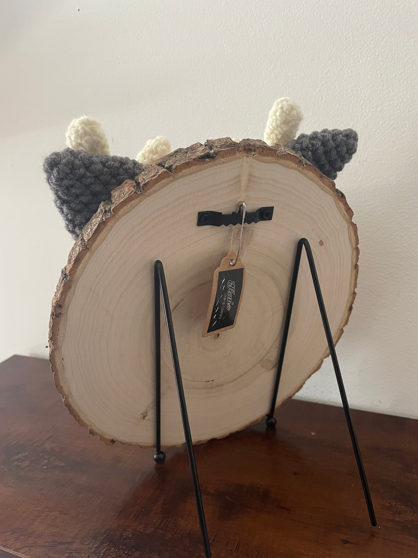 Crochet Mounted Jackalope Wall Hanging