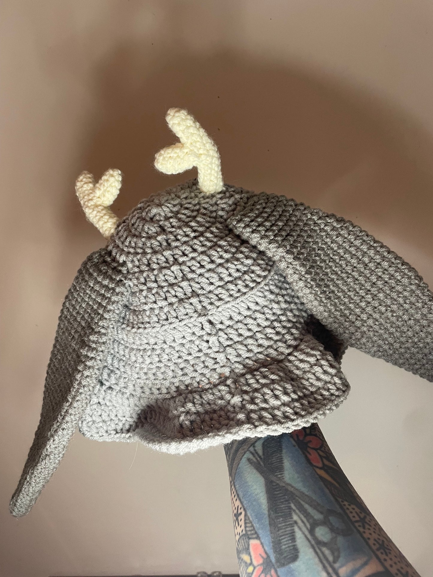 Crochet Jackalope Bucket Hat