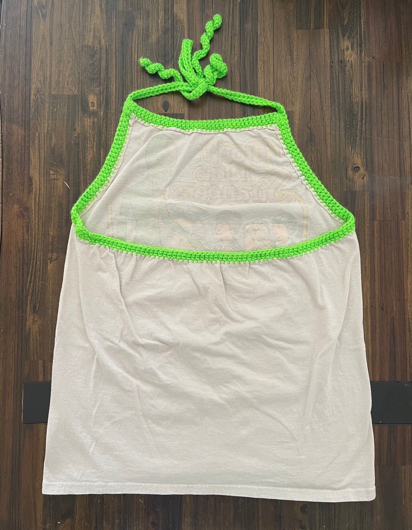 Cryptid Thrifted Upcycled Don’t Talk To Strangers Halter Top Size M/L