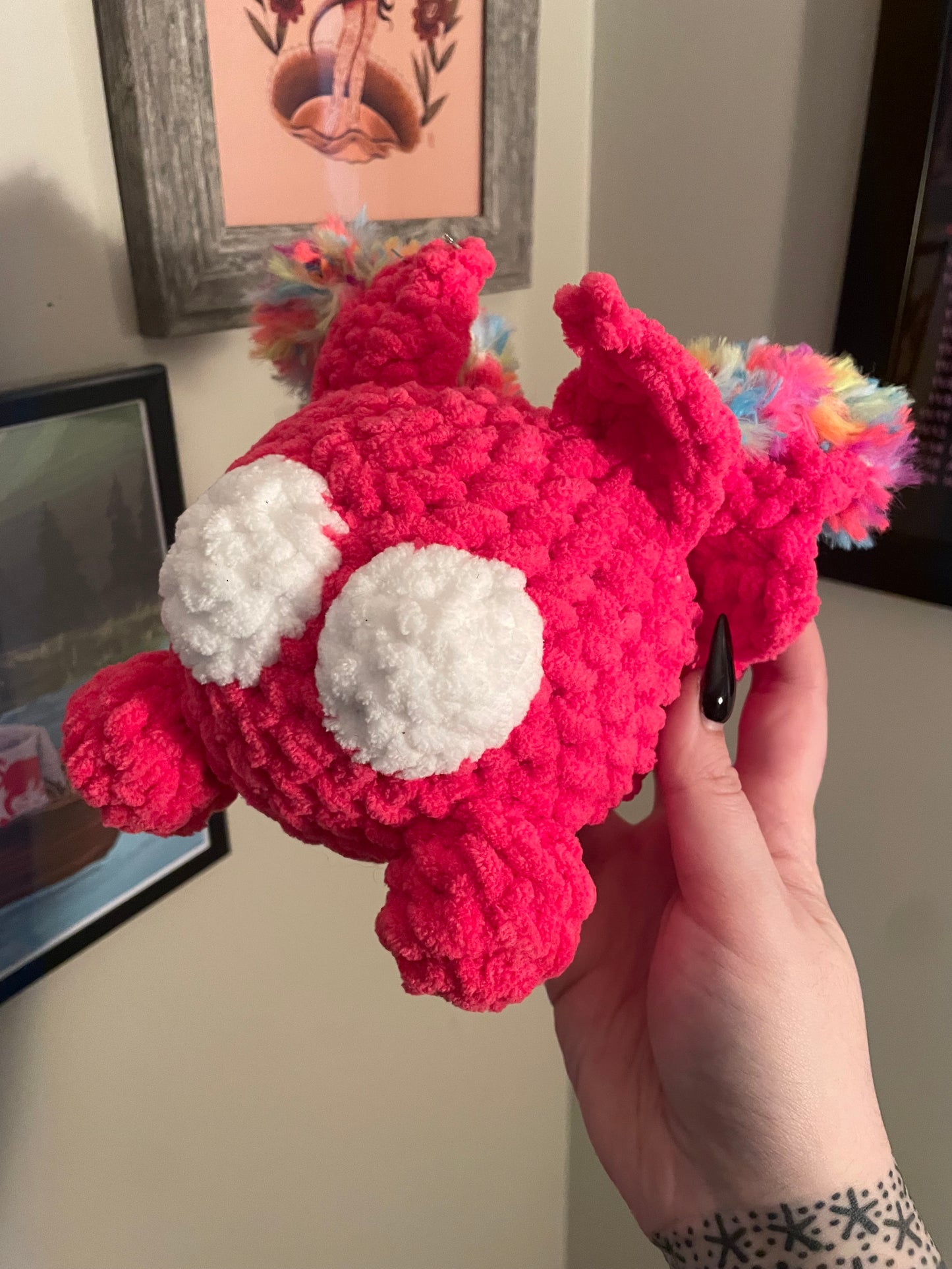 Crochet Y2K Chonky Mothman Plush