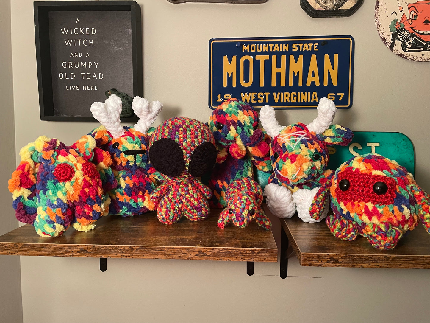 Crochet Rainbow Cryptids Series