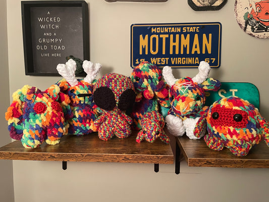 Crochet Rainbow Cryptids Series