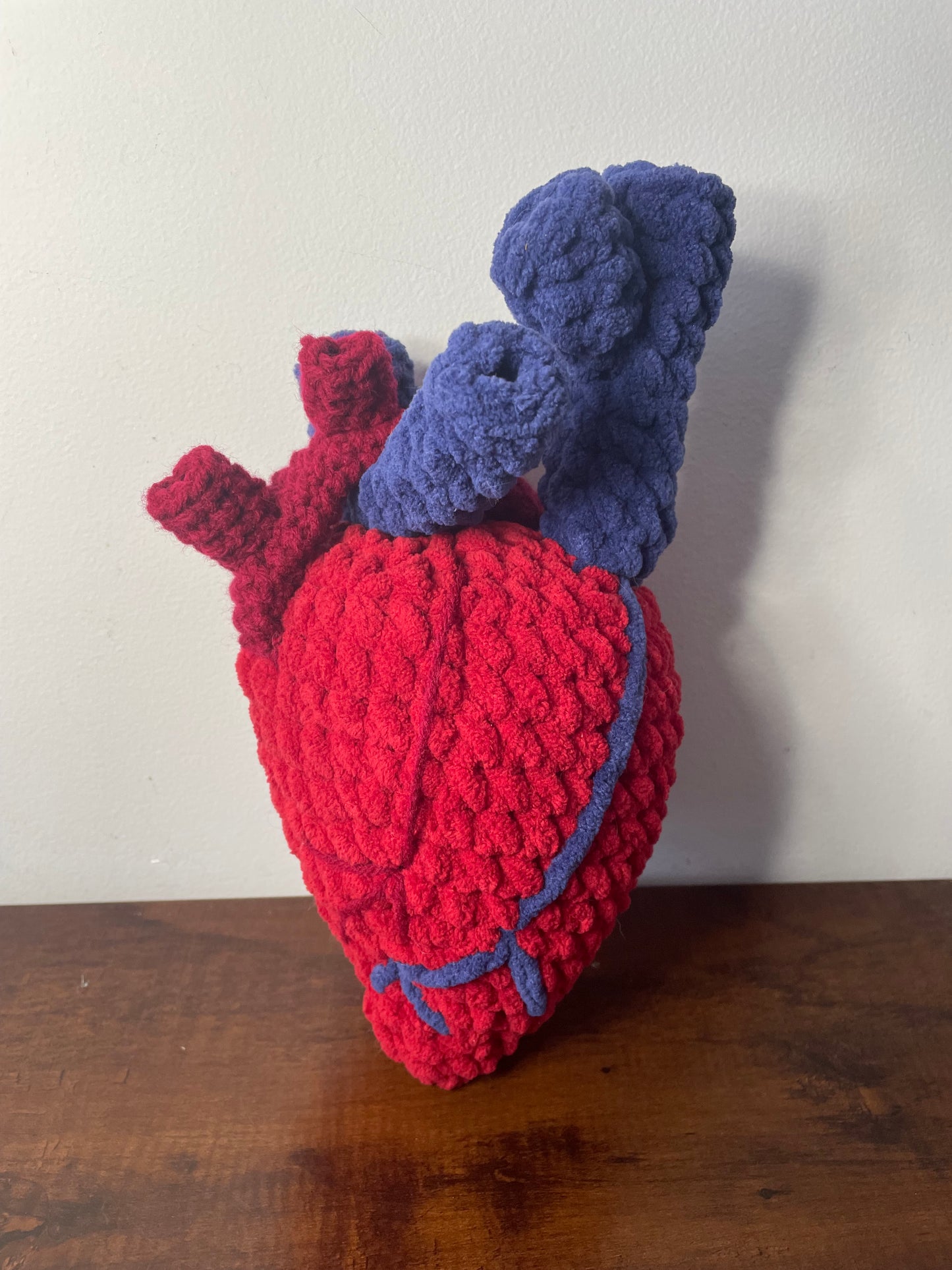 Crochet Anatomical Heart Plush