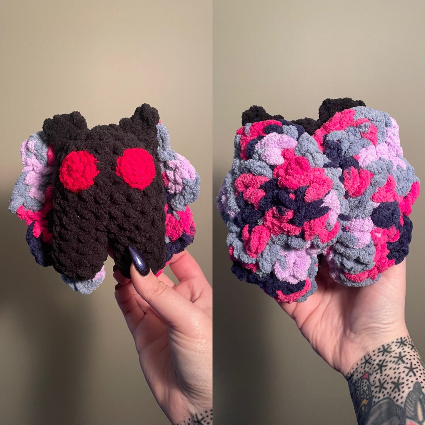 Crochet Cuddly Mothman - Assorted Colors