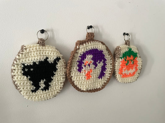 Crochet Halloween Cookie Pouches