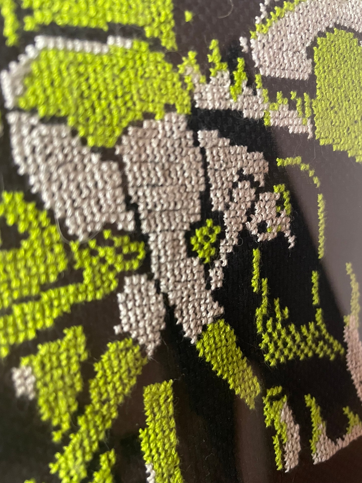 Alien Abduction Framed Cross Stitch