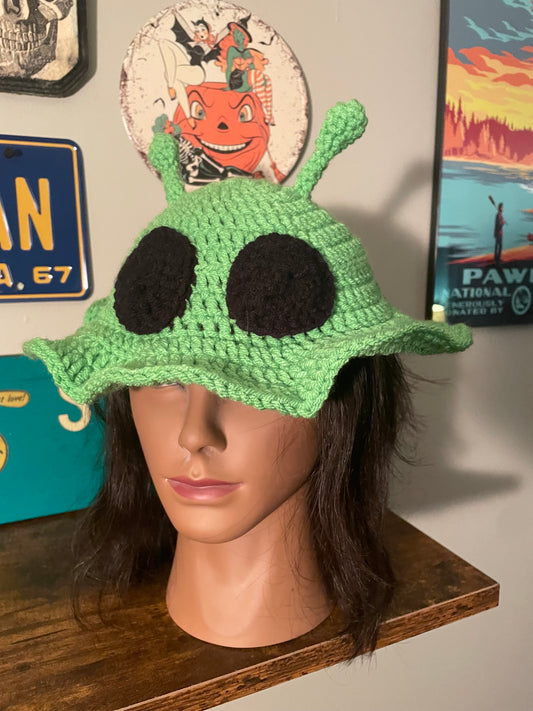 Crochet Alien Bucket Hat