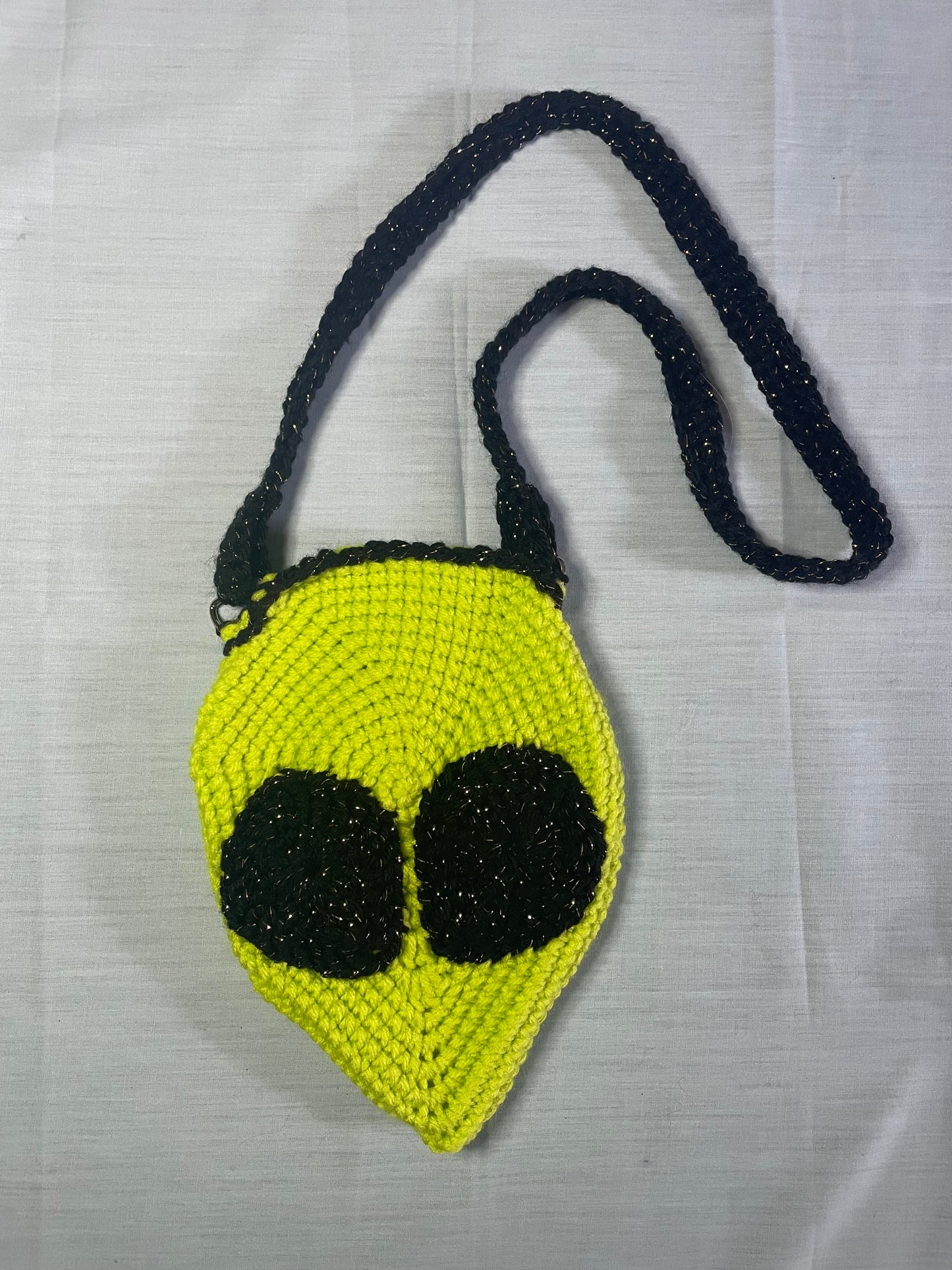 Crochet Alien Head Bag
