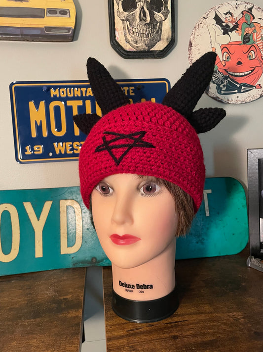 Crochet Baphomet Hat