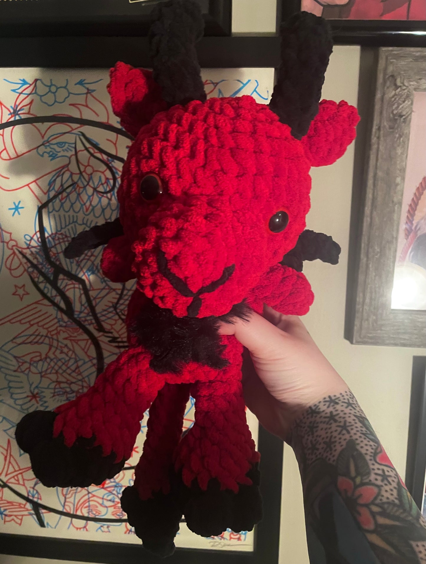Crochet Jersey Devil Plush