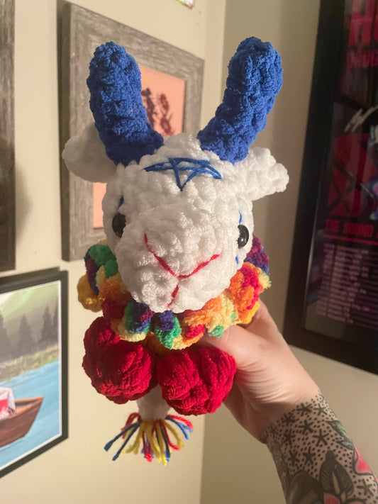 Crochet Clown Baphomet Plush