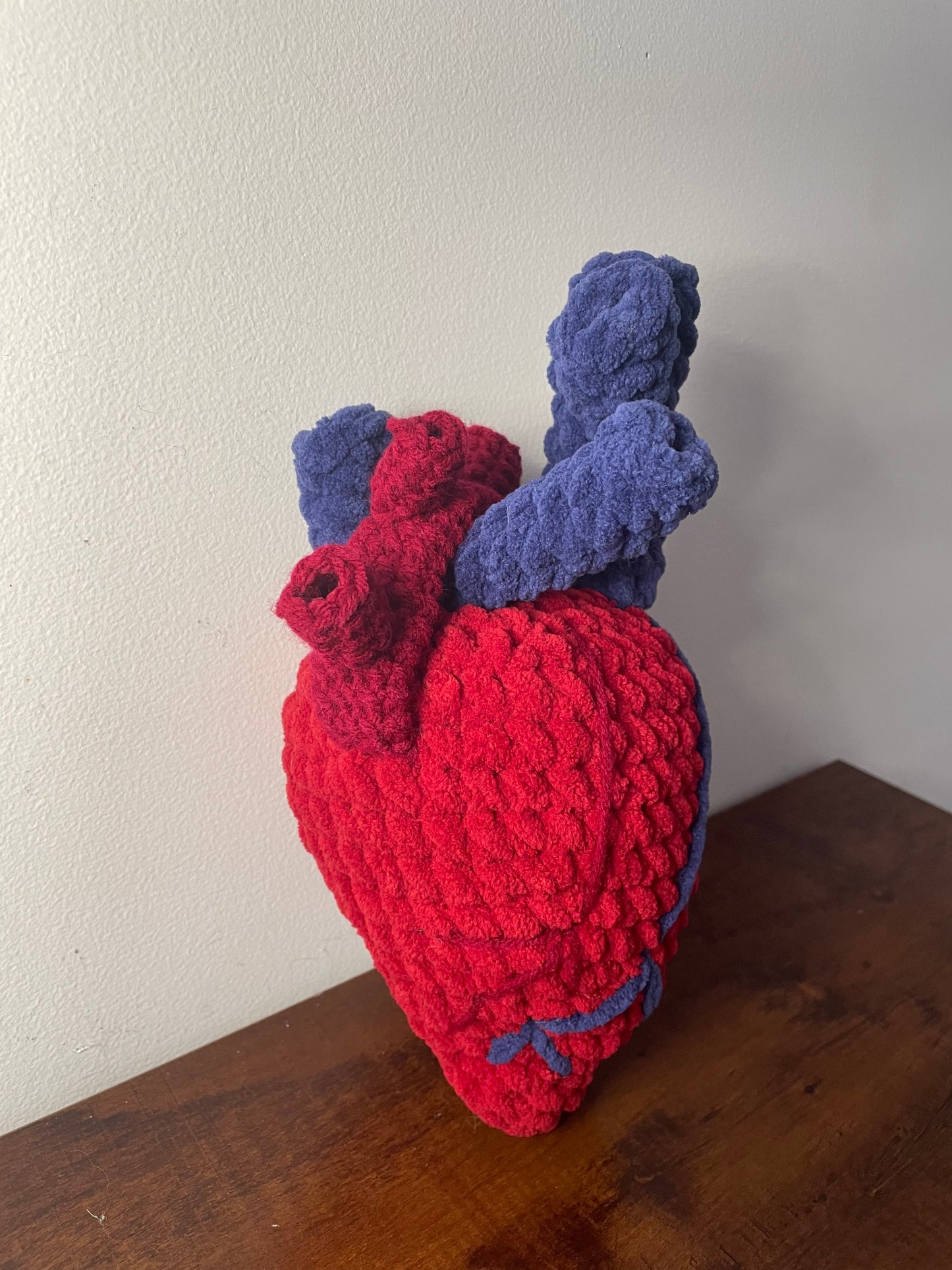 Crochet Anatomical Heart Plush