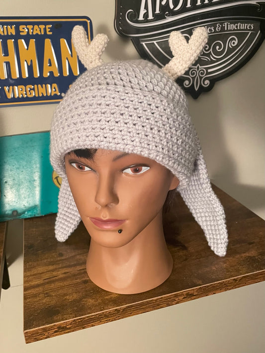 Crochet Jackalope Beanie