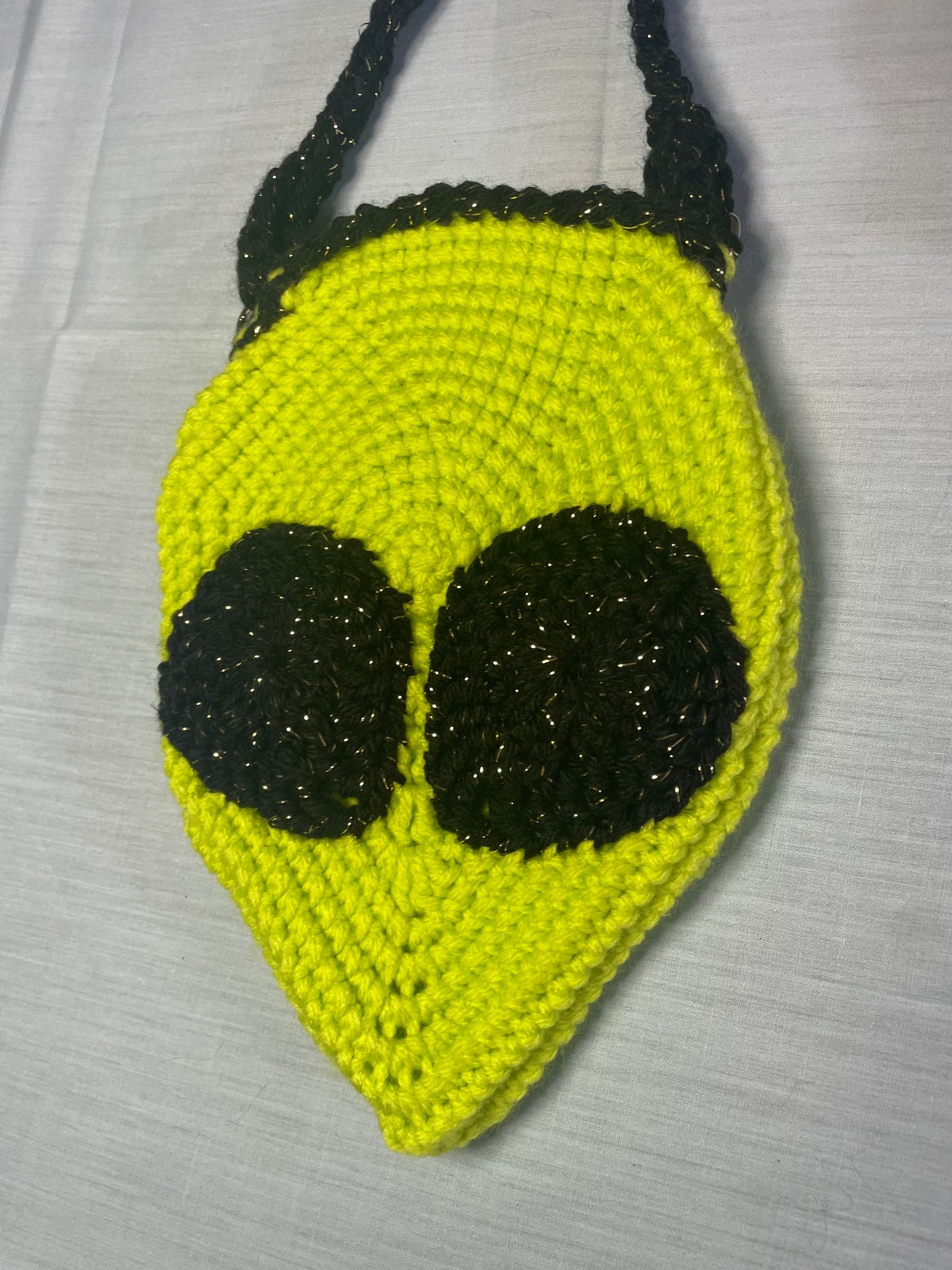 Crochet Alien Head Bag