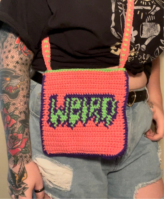 Crochet Neon Weird Crossbody Bag
