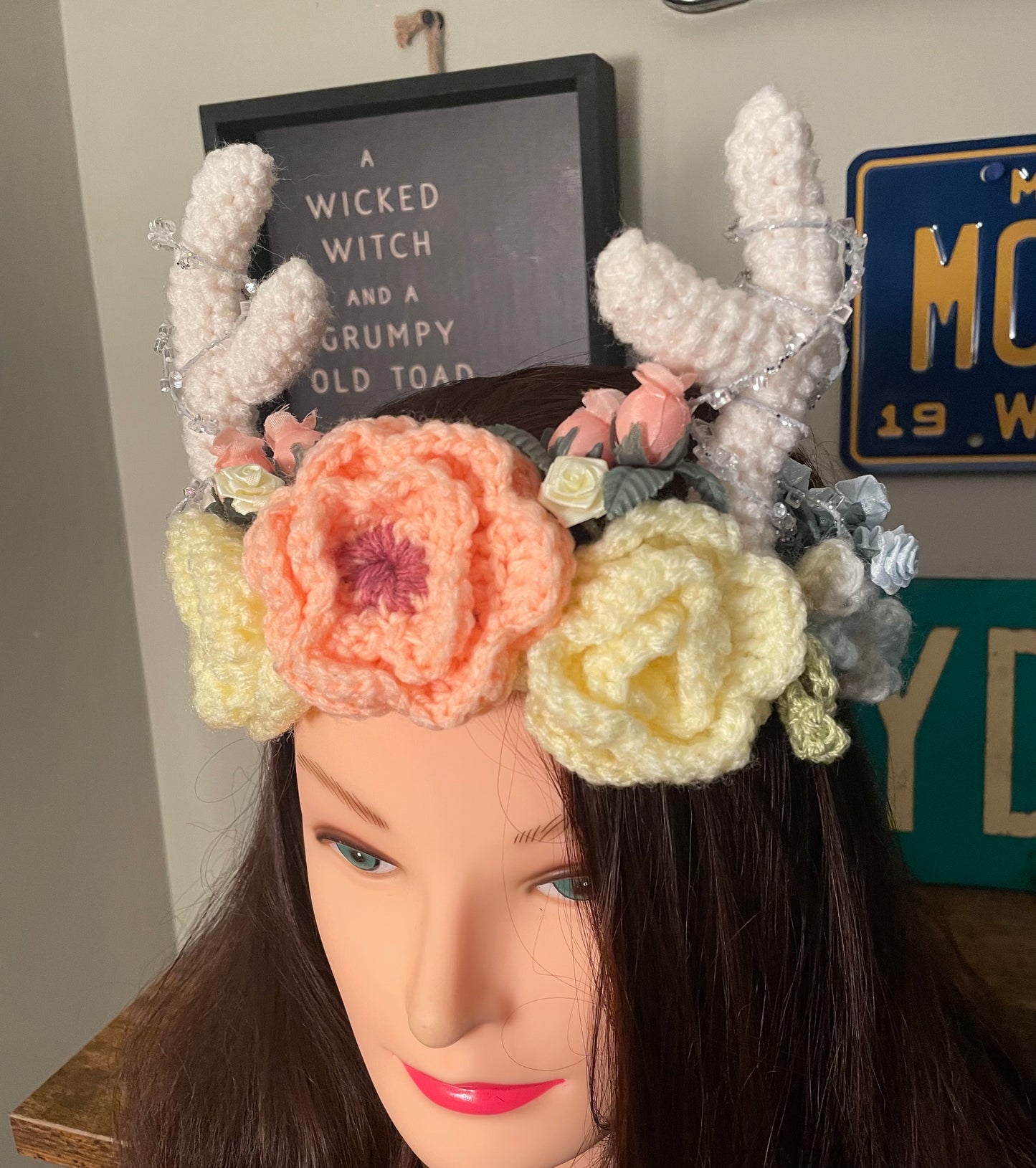 Crochet Floral Fairy Crown