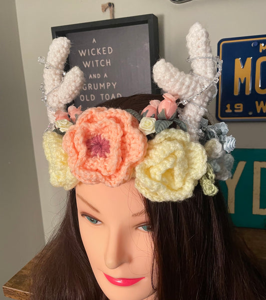 Crochet Floral Fairy Crown