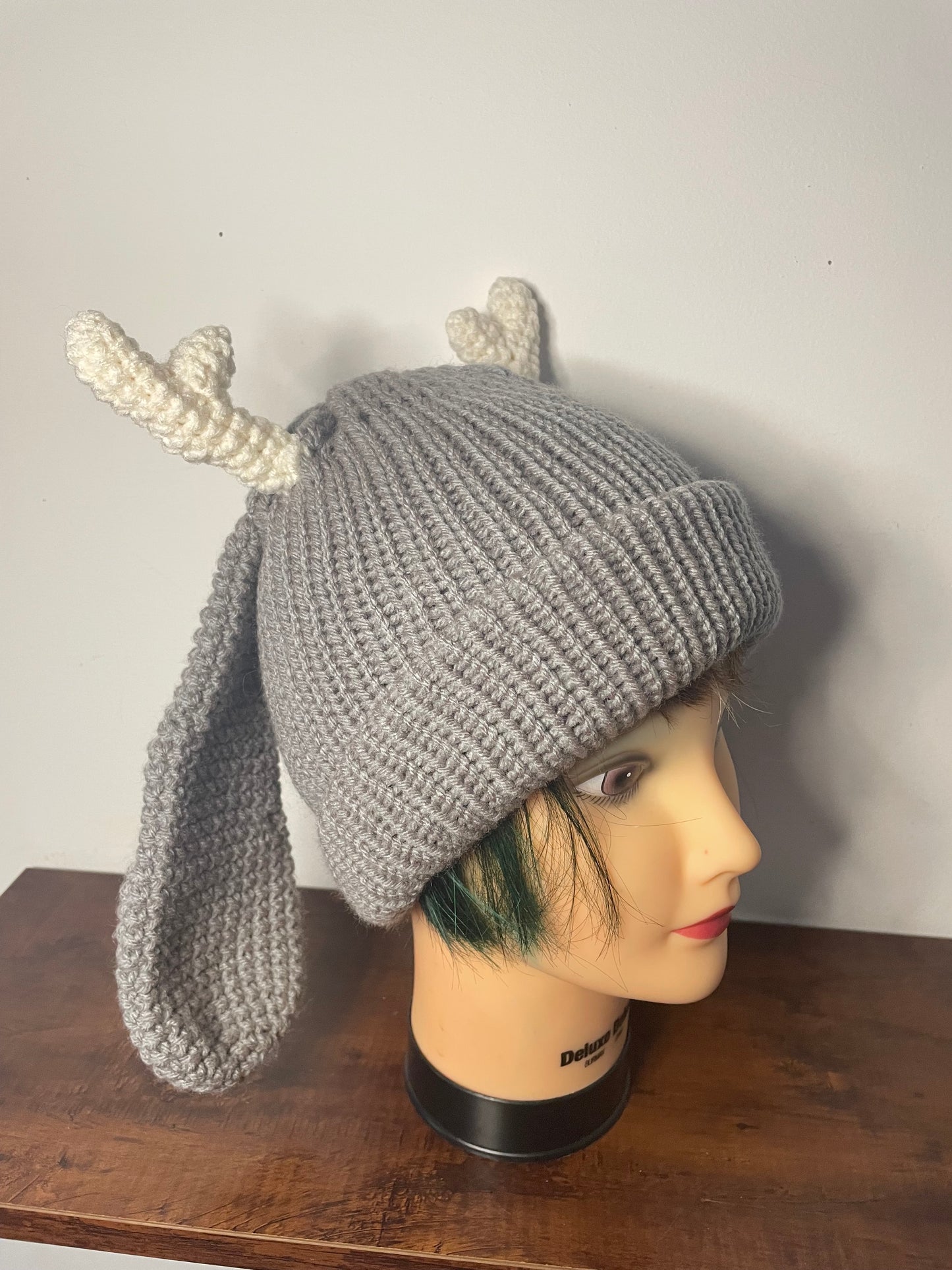 Handmade Jackalope Beanie